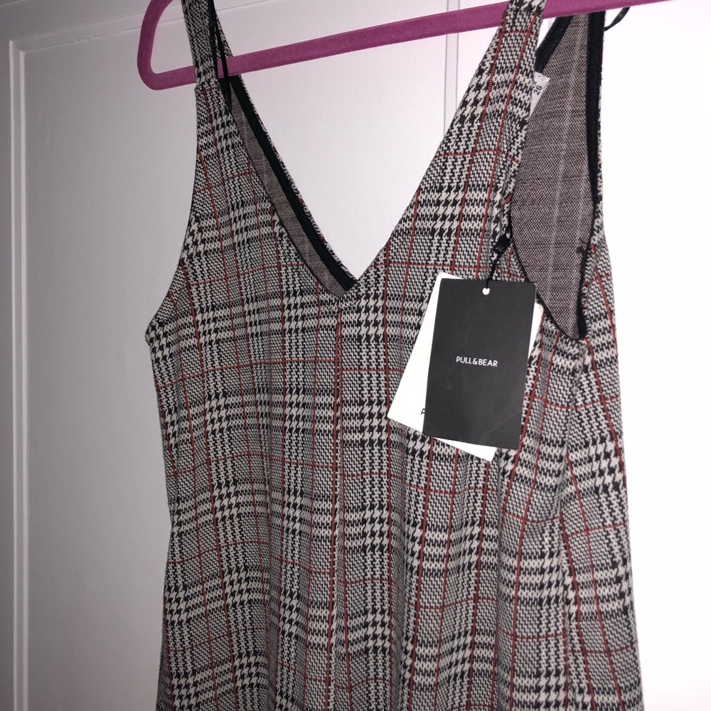 NWT Pull & Bear Houndstooth Culotte Jumpsuit